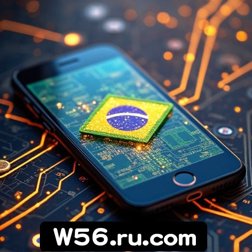 Tela inicial do app w56 no celular